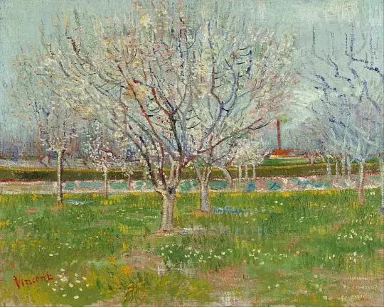 Frugthave i blomst - 1888