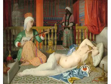 Odaliske, Sklave und Eunuch - 1839