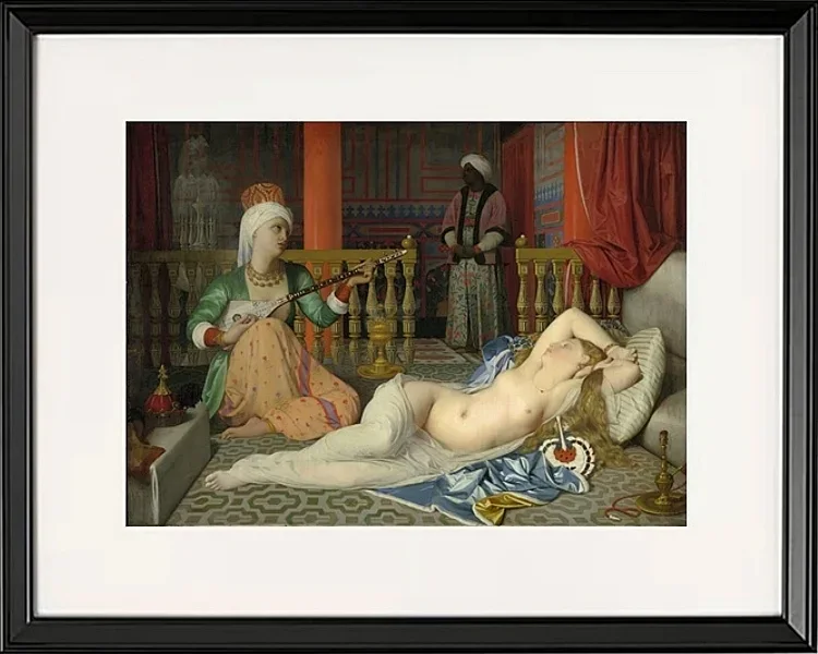 Odaliske, Sklave und Eunuch - 1839