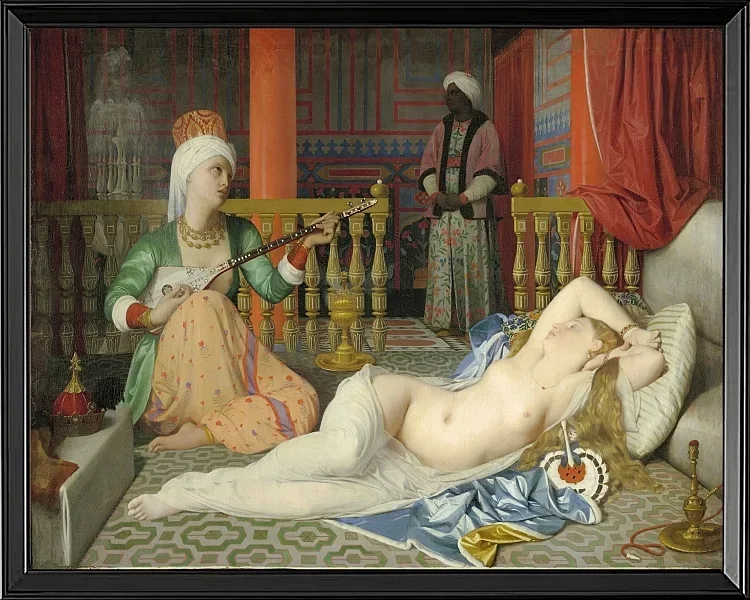 Odaliske, Sklave und Eunuch - 1839