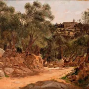 Olivenhain aus Tivoli bei Rom - 1839