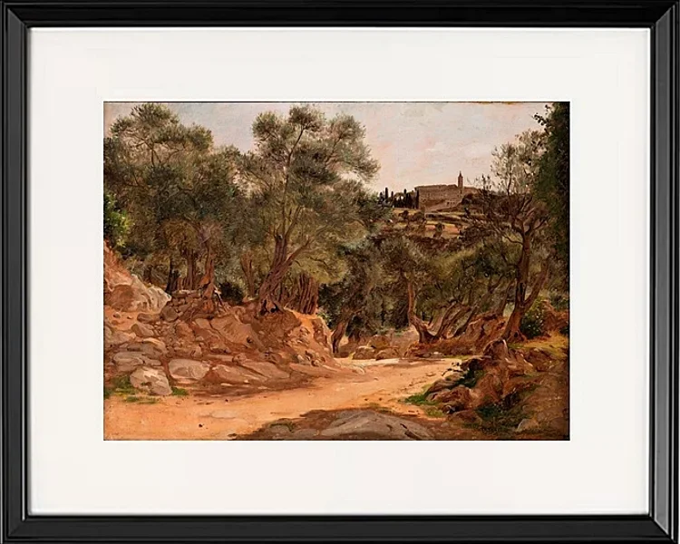 Olivenhain aus Tivoli bei Rom - 1839