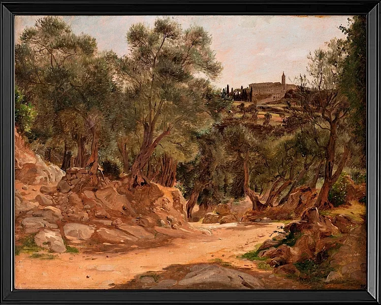 Olivenhain aus Tivoli bei Rom - 1839