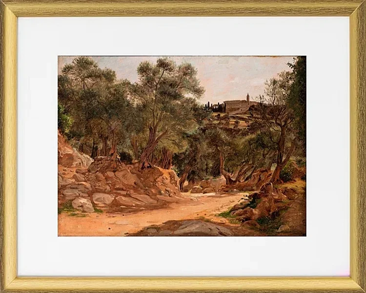 Olivenhain aus Tivoli bei Rom - 1839