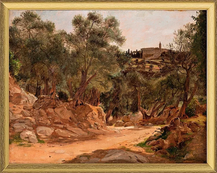 Olivenhain aus Tivoli bei Rom - 1839