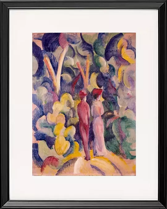 Paar auf dem Waldweg – 1913