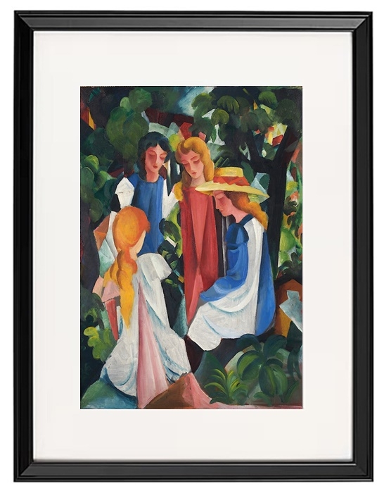 Paar auf dem Waldweg – 1913
