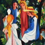 Paar auf dem Waldweg – 1913