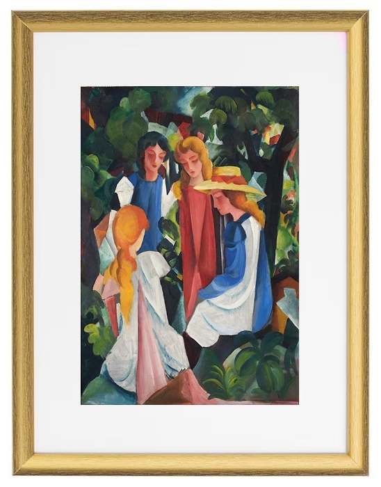 Paar auf dem Waldweg – 1913