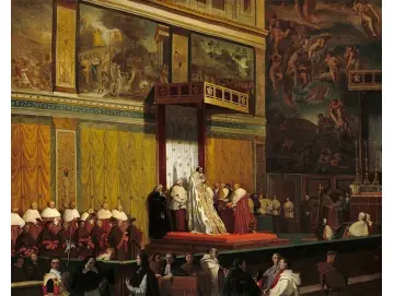 Papst Pius VII in der Sixtinischen Kapelle - 1814