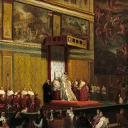 Papst Pius VII in der Sixtinischen Kapelle - 1814