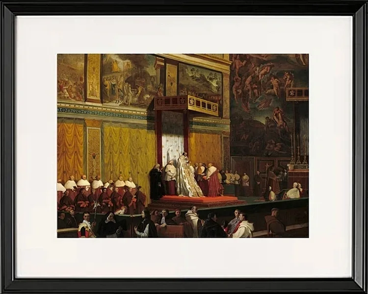 Papst Pius VII in der Sixtinischen Kapelle - 1814