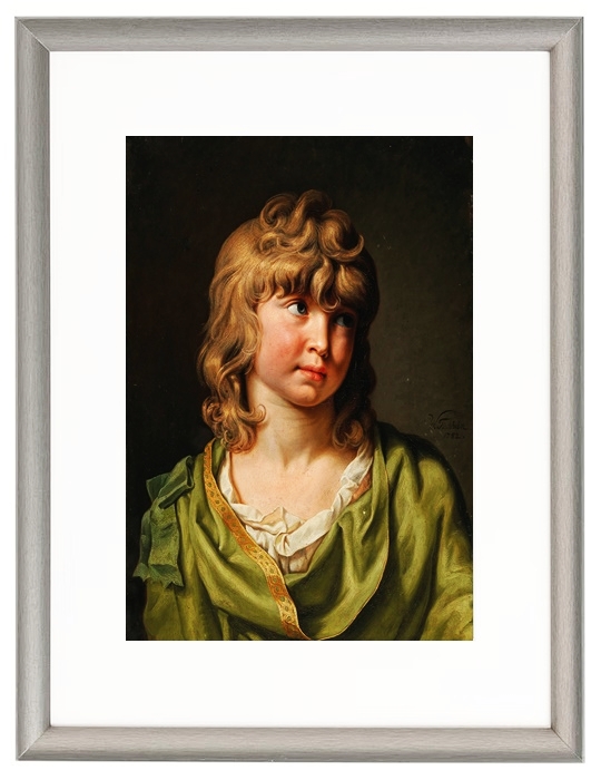 Porträt eines Jungen mit blonden Locken - 1782