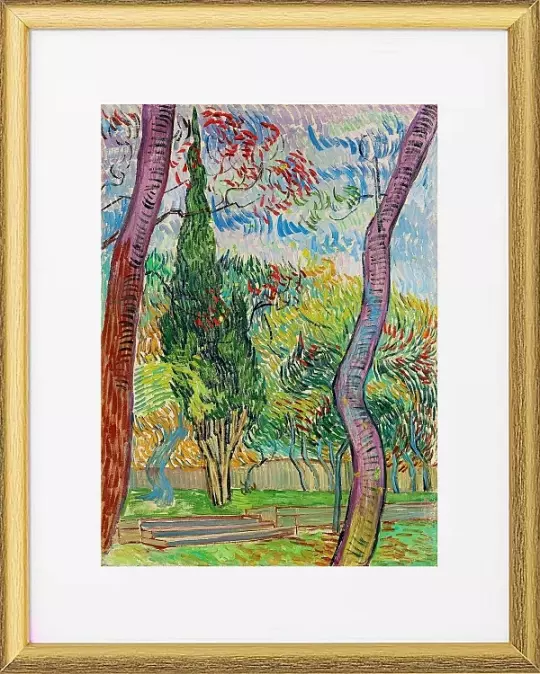 Park des Krankenhauses Saint-Paul - 1889