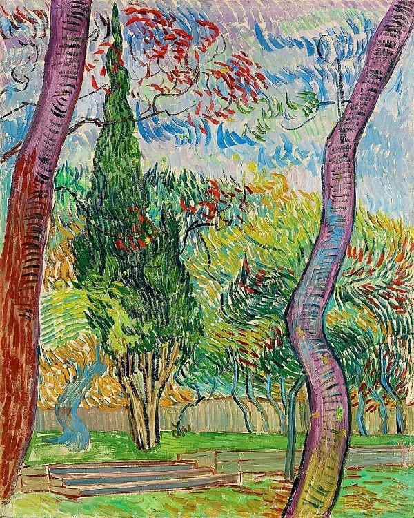 Park des Krankenhauses Saint-Paul - 1889