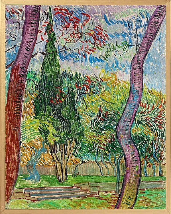 Park des Krankenhauses Saint-Paul - 1889