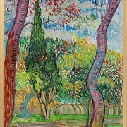 Park des Krankenhauses Saint-Paul - 1889