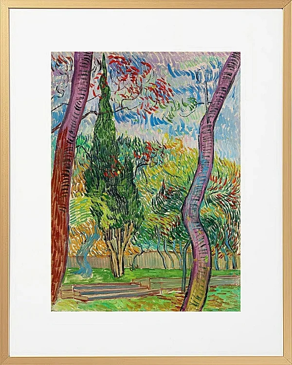 Park des Krankenhauses Saint-Paul - 1889