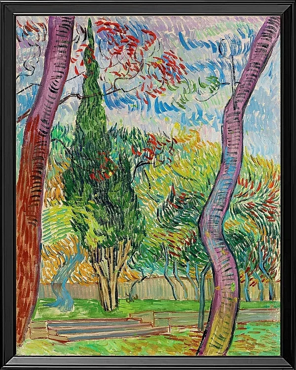 Park des Krankenhauses Saint-Paul - 1889