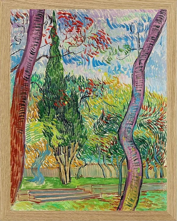 Park des Krankenhauses Saint-Paul - 1889