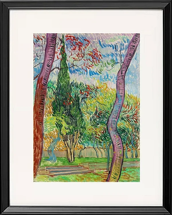 Park des Krankenhauses Saint-Paul - 1889
