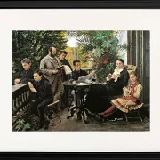 Peder Severin Krøyer - Die Hirschsprung Familie 1881 | Giclée Kunstdruck gerahmt