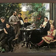 Peder Severin Krøyer - Die Hirschsprung Familie 1881 | Giclée Kunstdruck gerahmt