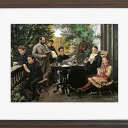 Peder Severin Krøyer - Die Hirschsprung Familie 1881 | Giclée Kunstdruck gerahmt