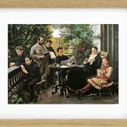 Peder Severin Krøyer - Die Hirschsprung Familie 1881 | Giclée Kunstdruck gerahmt