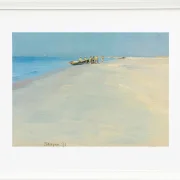 Peder Severin Krøyer - Fischer am Strand von Skagen 1891 | Giclée Kunstdruck gerahmt