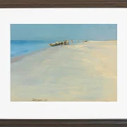 Peder Severin Krøyer - Fischer am Strand von Skagen 1891 | Giclée Kunstdruck gerahmt