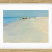 Peder Severin Krøyer - Fischer am Strand von Skagen 1891 | Giclée Kunstdruck gerahmt