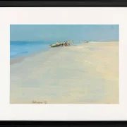 Peder Severin Krøyer - Fischer am Strand von Skagen 1891 | Giclée Kunstdruck gerahmt
