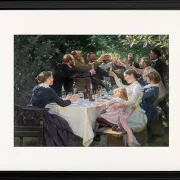 Peder Severin Krøyer - Künstlerfest, Skagen 1887 | Giclée Kunstdruck gerahmt