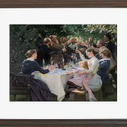 Peder Severin Krøyer - Künstlerfest, Skagen 1887 | Giclée Kunstdruck gerahmt