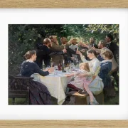 Peder Severin Krøyer - Künstlerfest, Skagen 1887 | Giclée Kunstdruck gerahmt