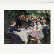 Peder Severin Krøyer - Künstlerfest, Skagen 1887 | Giclée Kunstdruck gerahmt