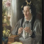 Peder Severin Krøyer - Porträt von Casse f. Engelbreth 1895 | Giclée Kunstdruck gerahmt