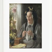 Peder Severin Krøyer - Porträt von Casse f. Engelbreth 1895 | Giclée Kunstdruck gerahmt