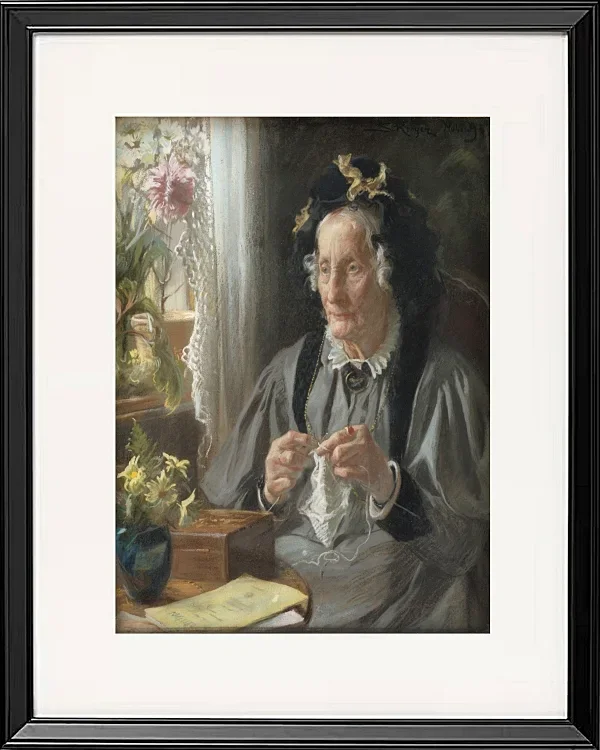 Peder Severin Krøyer - Porträt von Casse f. Engelbreth 1895 | Giclée Kunstdruck gerahmt