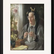 Peder Severin Krøyer - Porträt von Casse f. Engelbreth 1895 | Giclée Kunstdruck gerahmt