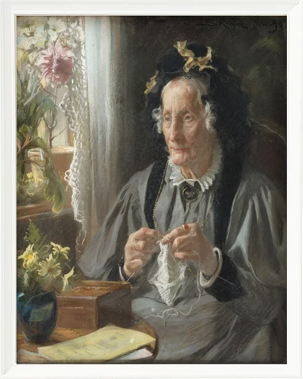 Peder Severin Krøyer - Porträt von Casse f. Engelbreth 1895 | Giclée Kunstdruck gerahmt