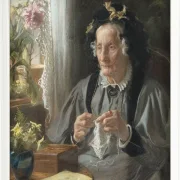 Peder Severin Krøyer - Porträt von Casse f. Engelbreth 1895 | Giclée Kunstdruck gerahmt