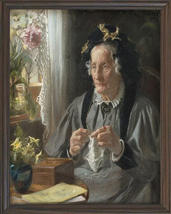 Peder Severin Krøyer - Porträt von Casse f. Engelbreth 1895 | Giclée Kunstdruck gerahmt