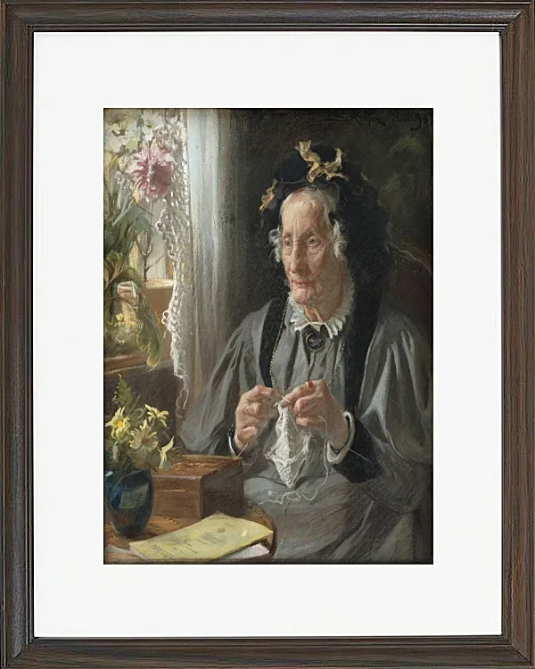 Peder Severin Krøyer - Porträt von Casse f. Engelbreth 1895 | Giclée Kunstdruck gerahmt