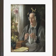 Peder Severin Krøyer - Porträt von Casse f. Engelbreth 1895 | Giclée Kunstdruck gerahmt