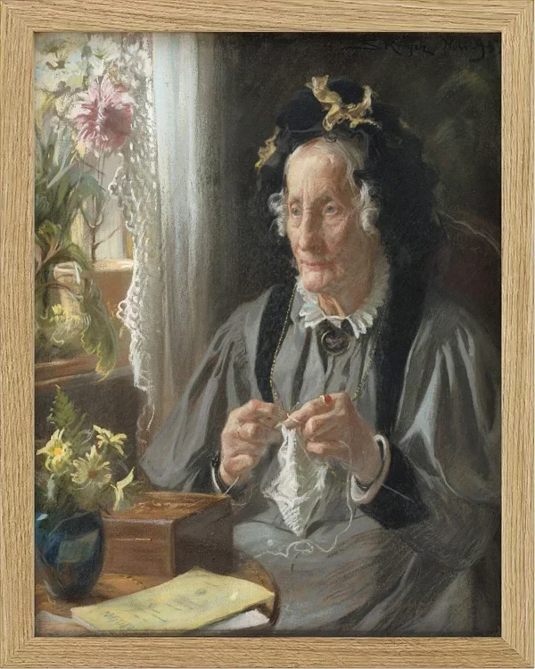 Peder Severin Krøyer - Porträt von Casse f. Engelbreth 1895 | Giclée Kunstdruck gerahmt