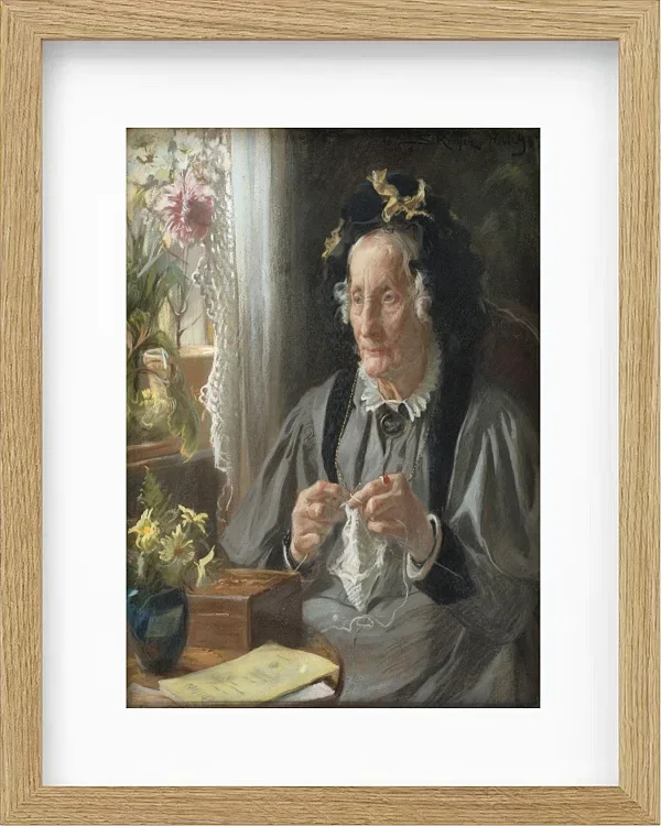 Peder Severin Krøyer - Porträt von Casse f. Engelbreth 1895 | Giclée Kunstdruck gerahmt
