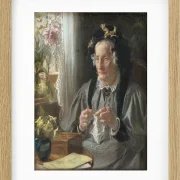 Peder Severin Krøyer - Porträt von Casse f. Engelbreth 1895 | Giclée Kunstdruck gerahmt