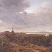 Peter Christian Skovgaard | Frederiksværk fra Tisvilde Skov - 1838 | Indrammet kunsttryk | Danmarks Guldalder